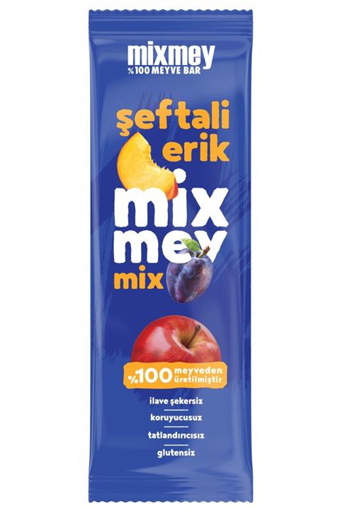 mixmey Mix Şeftali Erik Meyve BAR 25GR *24 ADET