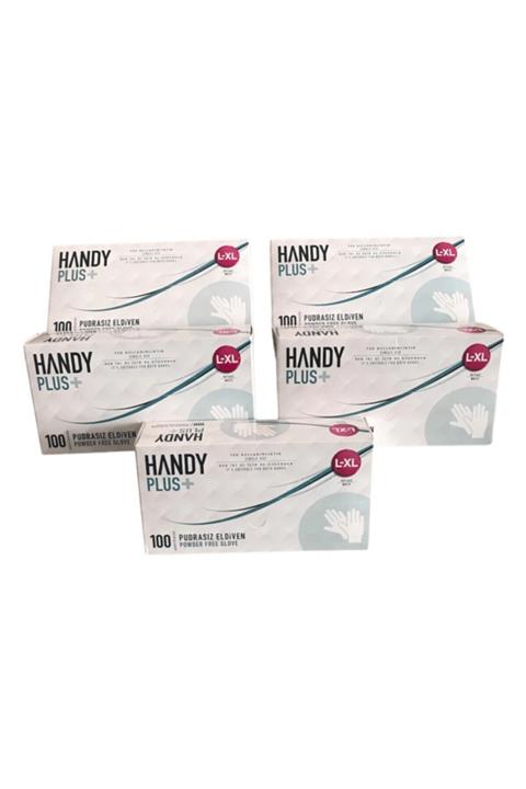 HANDY PLUS Pudrasız Eldiven Beyaz (m)
