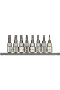 Rico 8 Parça 1/4” Lokmalı Delikli Torx Uç Seti