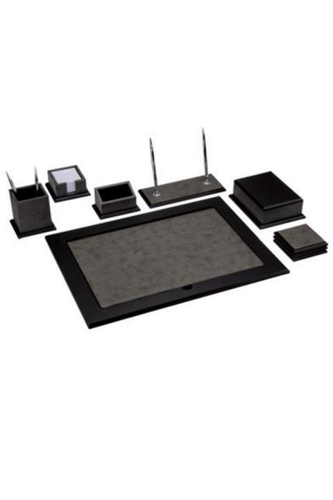 Gıpta 7089 Nature 8 Parça Ahşap Sümen Takımı Siyah-siyah