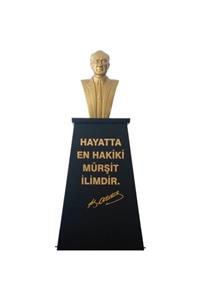 PANAPOLE Atatürk Büstü Ve Kaidesi Takım Fiberglass 70'lık Büst Orta Ve Lise Okul Modeli