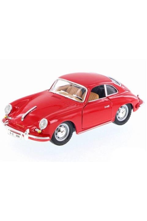 Burago 1:24 1961 Porsche 356 B Coupe Kırmızı