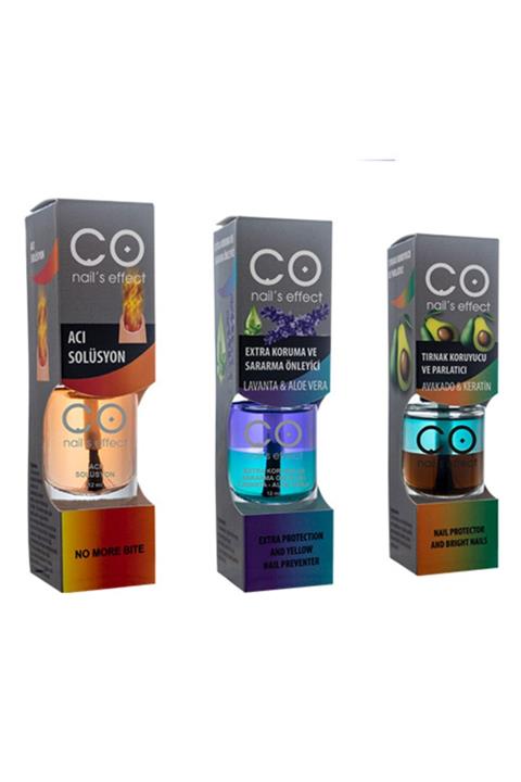 CO Nail's Effect Co Acı Solüsyon - Extra Koruma Ve Sararma Önleme - Tırnak Koruyucu Parlatıcı