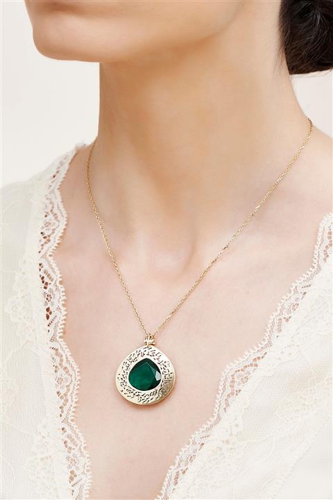 Altınbaş Kadın Sarı Altın Tesir Kolye