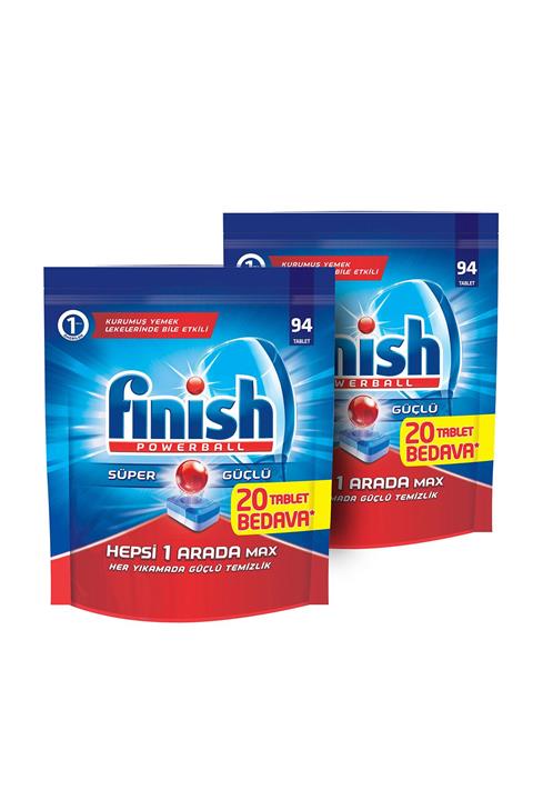 Finish Hepsi 1 Arada Bulaşık Deterjanı 94'lü x 2 Paket PKT.RB.179