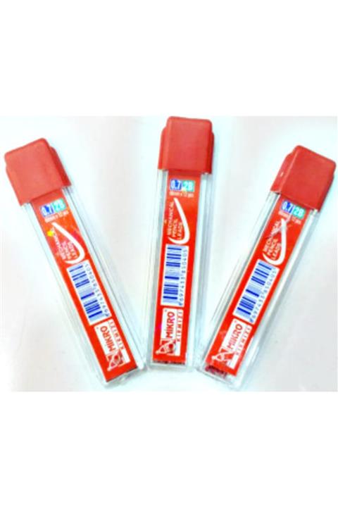 Mikro 60mm Versatil Kalem Ucu Kırmızı 0.7 3 Tüp