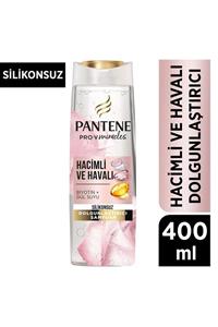 Pantene  Silikonsuz Hacim Veren Dolgunlaştırıcı Şampuan, Biotin ve Gül Suyu, 400ml