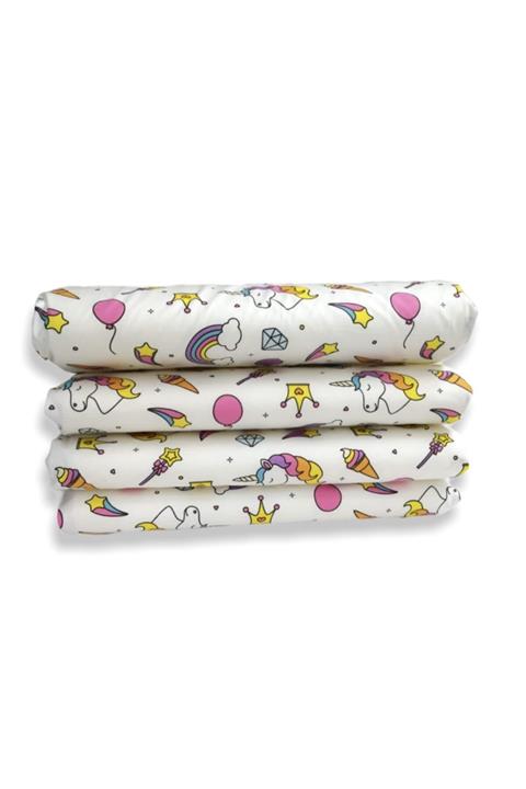 Bebek Özel Bebek Çocuk Beşik Kenar Koruma 120x200 Montessori (4 Parça) Bariyer Unicorn