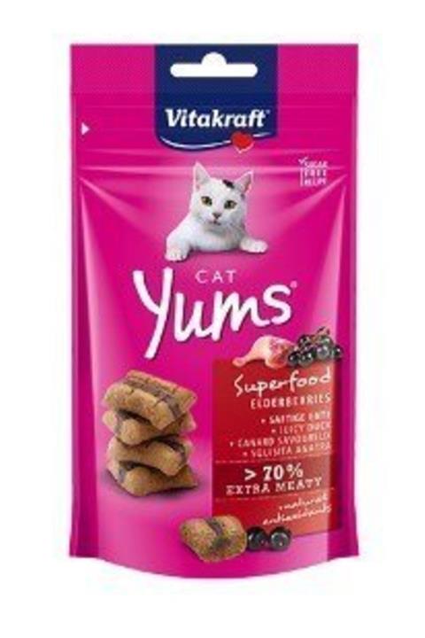 Vitakraft Mürver Ve Ördekli Yumuşak Kedi Ödülü 40 gr