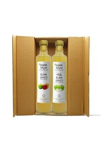 Organik Teyze Elma Sirkesi & Yeşil Elma Sirkesi 500ml - 2'li Yılbaşı Sağlık Paketi