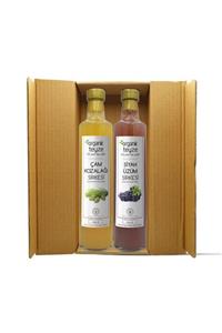 Organik Teyze Çam Kozalağı Sirkesi & Siyah Üzüm Sirkesi 500ml - 2'li Yılbaşı Sağlık Paketi