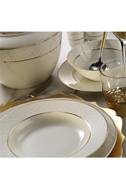 Kütahya Porselen Bone Kalipso 12 Kişilik 62 Parça Yemek Takımı Bnkl62yt43010767