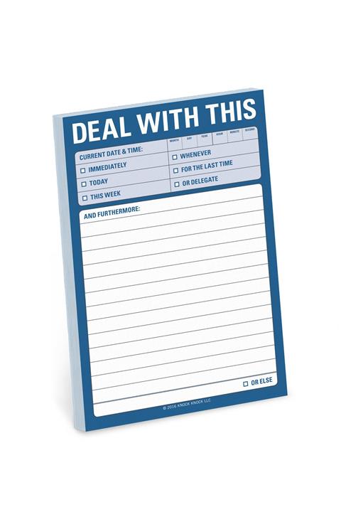 Knock Knock Büyük Yapışkan Notlar: Hallet Bunu