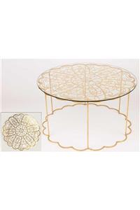 Mikasa Moor Gold Des Yuvarlak Sehpa 72X39Cm