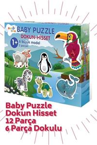 Bonbino Dokun Hisset Baby Puzzle 6 Tanesi Dokulu 12 Dev Parça 2.set