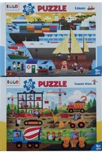 Eolo Yer Puzzle 80 Parça 2 Li Set ( Liman