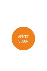 Etiket Sanati Afiyet Olsun Sticker Etiket Kendinden Yapışkanlı Çap:3 1 Paket 500 Adet