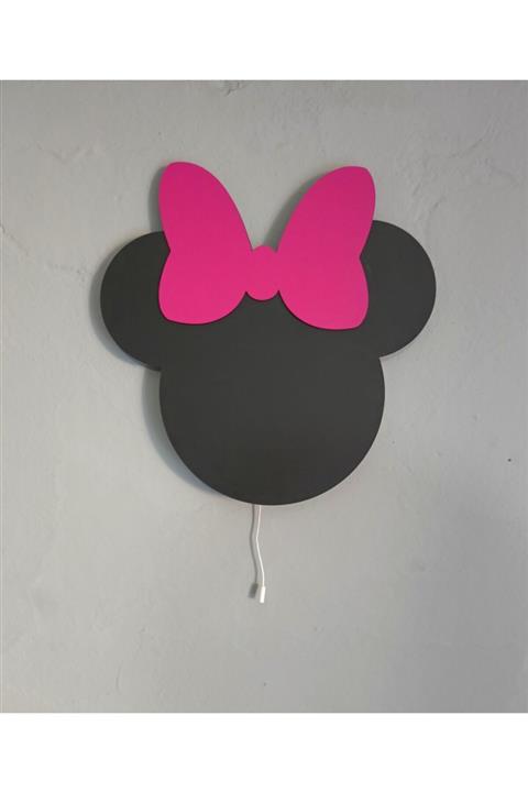 Babystasarım Mickey Çocuk Odası Ahşap Led'li Aydınlatma
