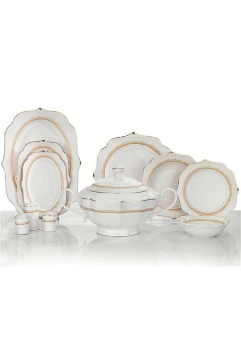 Schafer Laura Yemek Takımı 60 Parça Altın 02