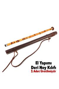 Ekopi El Yapımı Deri Ney Kılıfı (1 ADET ÜRETİLMİŞTİR, NEY ÜRÜNE DAHİL DEĞİLDİR)