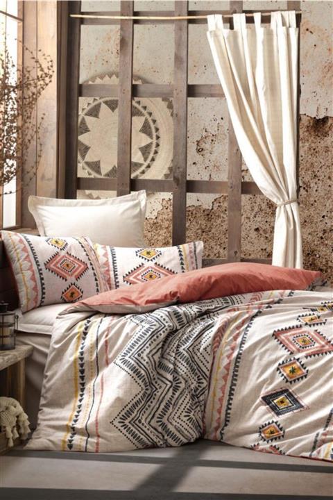 Cotton Box Ethnic Tek Kişilik Nevresim Takımı Felix Kiremit
