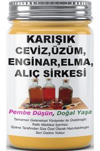 SPANA Karışık Elma,üzüm,enginar,ceviz,alıç Sirkesi Ev Yapımı Katkısız 500ml