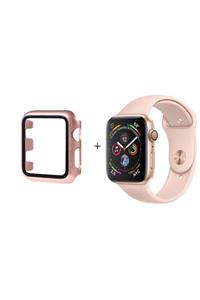 KESAKSESUAR Apple Watch Se 1.2.3.4.5.6 Nesil 40 Mm M/l Beden Rose Gold Silikon Kordon+kasa Koruyucu