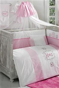 Kidboo Rabitto Pink 9 Parça Bebek Uyku Seti 70x130 IB17265