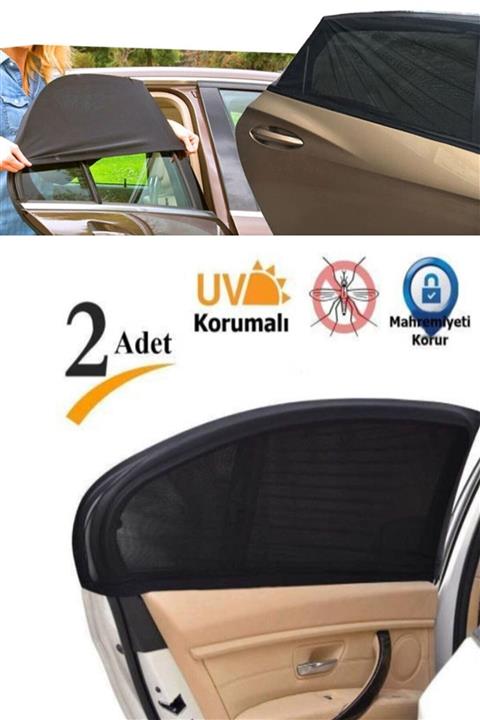 3 Araç Yan Cam Perdesi Güneşlik 2 Adet, Araç Oto Bebek Güneş Koruma Örtüsü Emzirme Örtüsü