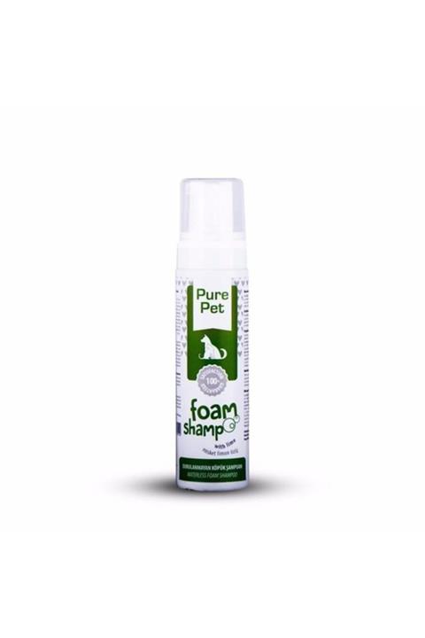 Pure Pet Durulanmayan Susuz Köpük Şampuan Limonlu 250 Ml