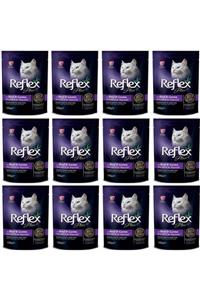 Reflex Reflex Plus Kuzu Etli Ciğerli Kedi Konservesi 100 Gr 12'Lİ SET