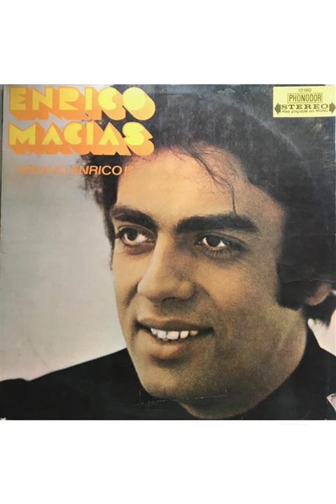 mazi plak Enrico Macias - Bravo Enrico Orijinal Dönem Baskı 33'lük Plak