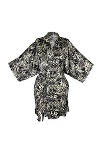 MANOTRES Atlas Black Tropical Kimono