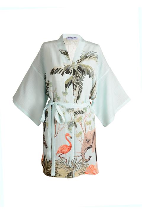 MANOTRES Shiny Masai Kimono