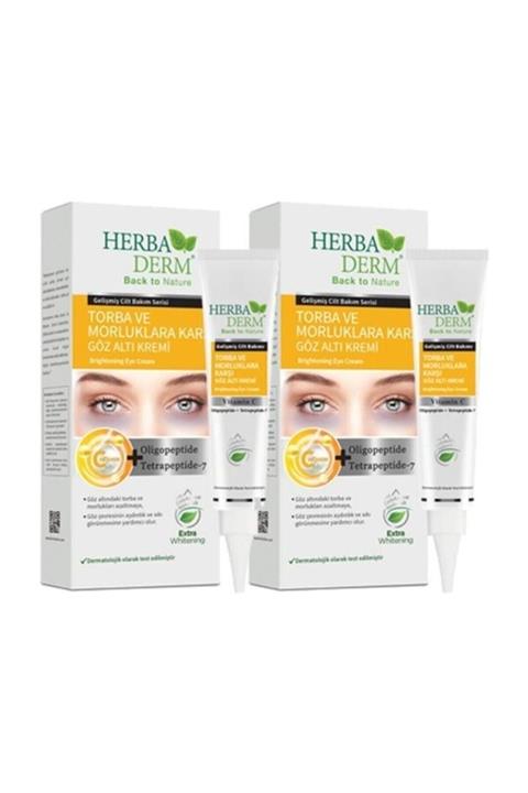 Herbaderm Torba Ve Morluklara Karşı Göz Altı Kremi X2