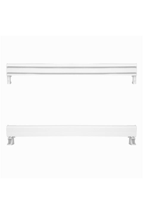 Perdejim Beyaz Alüminyum Dekoratif Ray Perde Kornişi 100cm