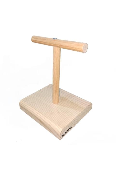 Pet Materyal Ahşap Kuş Eğitim Standı