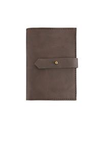 Le Color LEATHER PASSAPORT CASE KAHVE