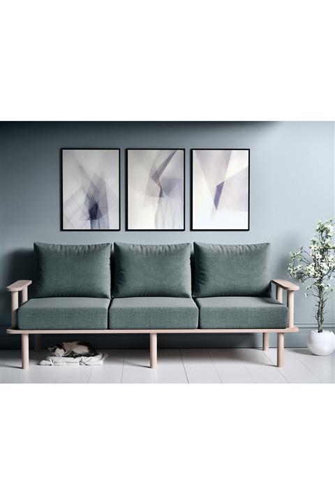 VUDIVA Olympos Yeşil Üçlü Koltuk