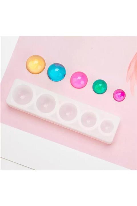 Shiny Resin Mini Yarım Küreler Epoksi Kalıbı