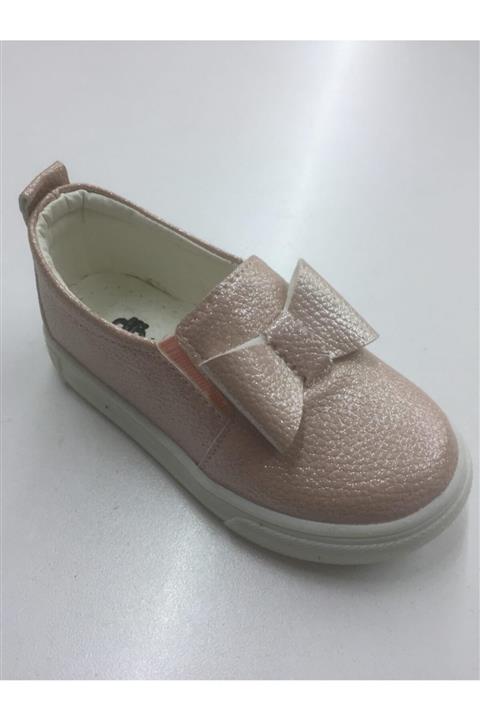 Doğbebe Kız Bebek Kurdelalı Deri Ayakkabı