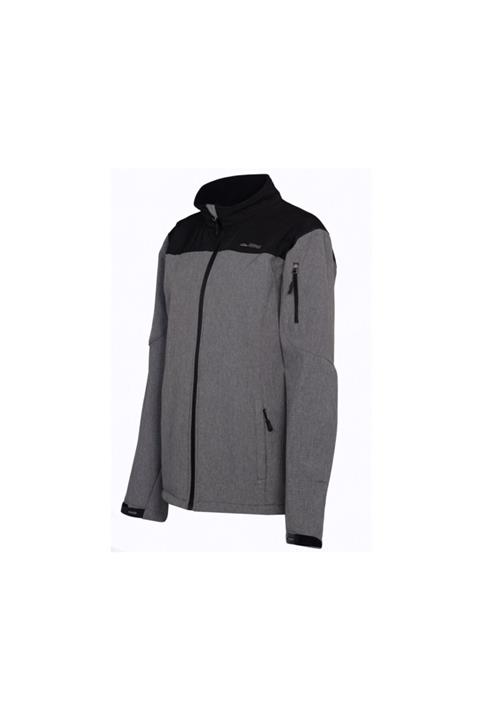 Alpinist 20240 Alpine Softshell Ceket Gri Siyah Erkek Outdoor Montu 20240-alpıne-softshell-ceket-grı