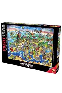 Anatolian Puzzle 4557 Avrupa Haritası 1500 Parça Puzzle