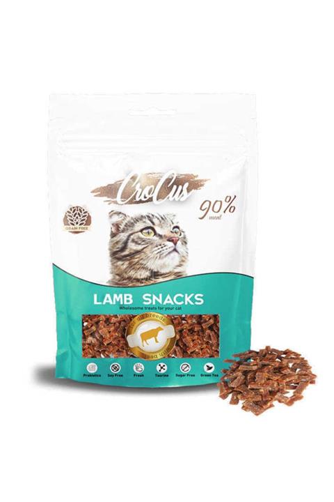 Crocus Lamb Snacks Kuzu Etli Tahılsız Kedi Ödülü 80g
