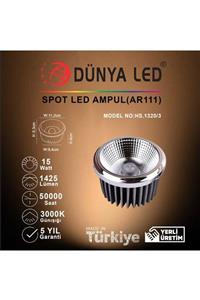 DÜNYA LED Hs.1320/3 15w Ar111 Spot 3000k Günışığı