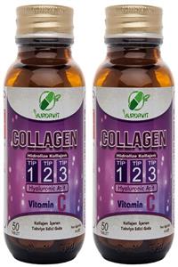 Yurdavit Hidrolize Collagen Type 1-2-3 900 Mg Hyaluronic Acid Vitamin C 2 Kutu 100 Tablet