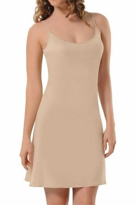 PARS GRUP Kadın Ten Ip Askılı Likralı Kombinezon