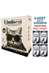 Lindo Cat 6 Lt Lindocat Active Carbon Kutu Kedi Kumu & 4 Adet Konserve Tanıtıma Özel Fiyat