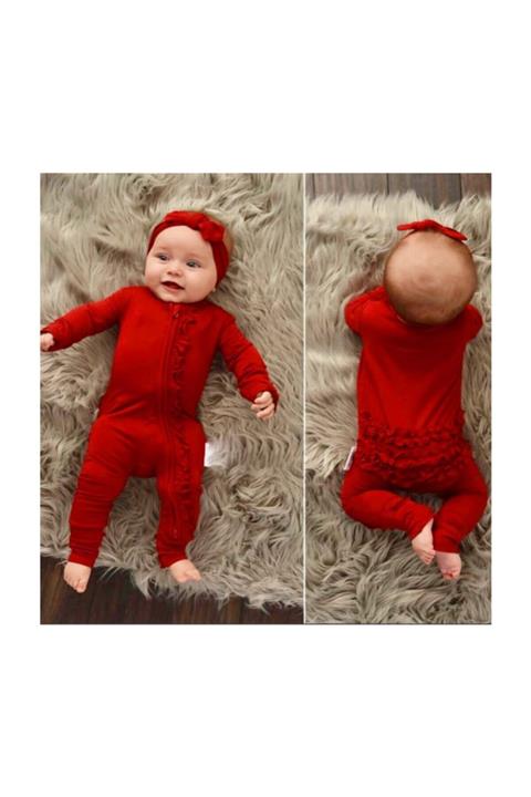 Murat Baby Fırfırlı Bandanalı Tulum