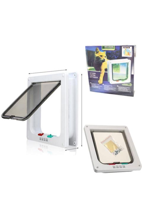 HİLALSHOP Kedi Kapısı 4 Yollu (19x20x5,5)